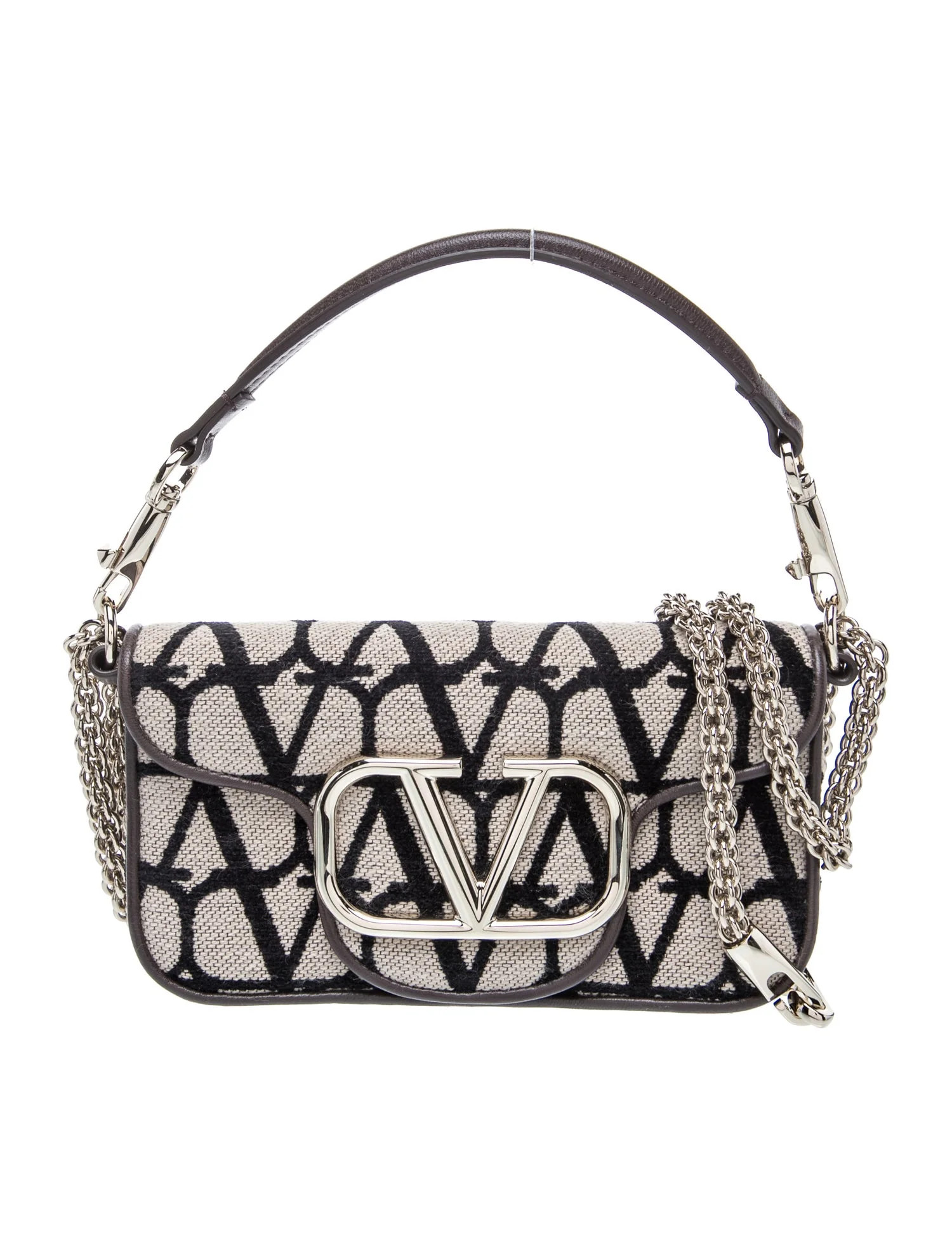 Valentino Vlogo Shoulder Bag - Black Shoulder Bags, Handbags - VAL551957 | The RealReal | The RealReal