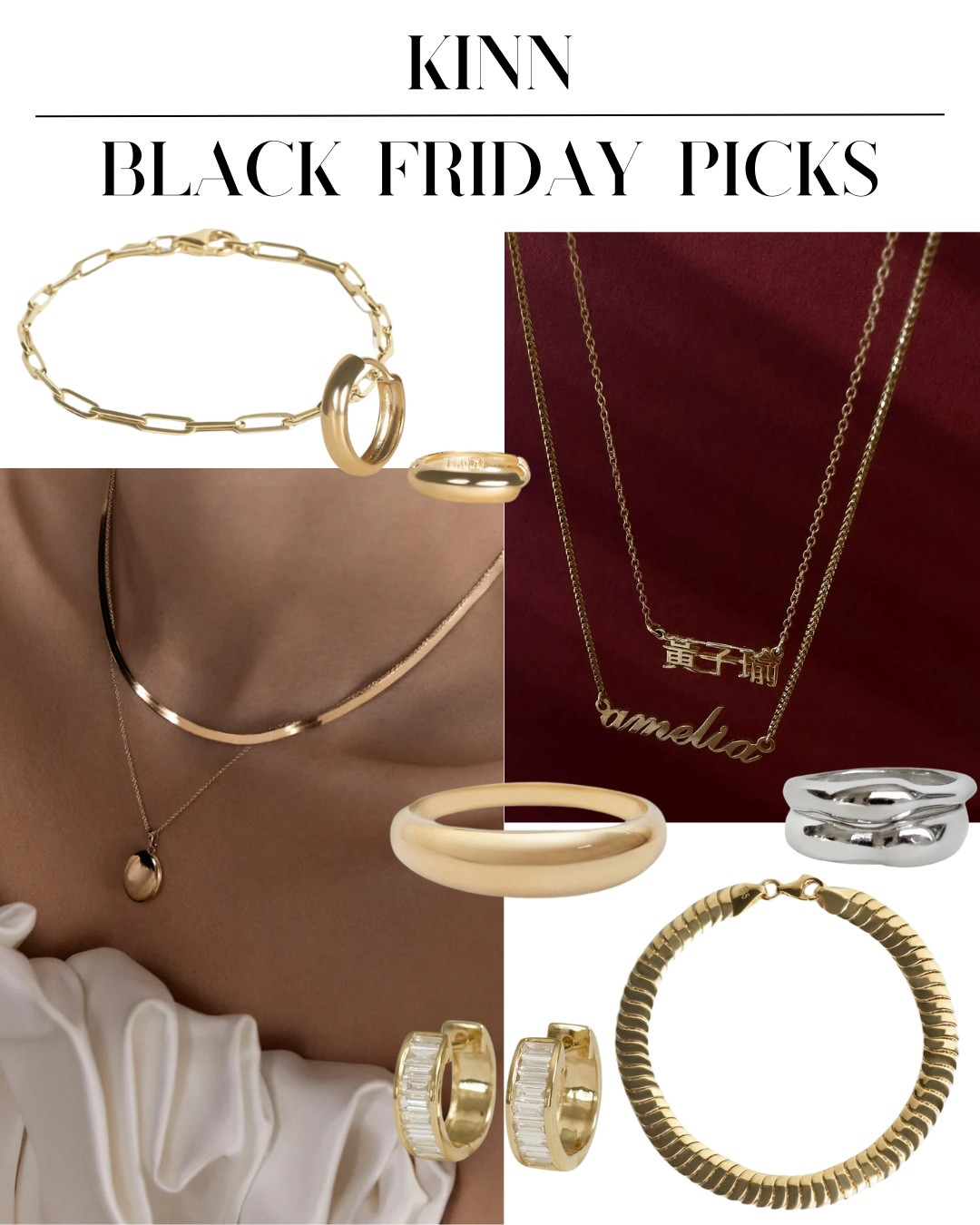 Were loving this heirloom quality 14k Gold Brand's Black Friday Sale! Shop necklaces, bracelets, rings, earring and more! 

 #LTKCyberWeek