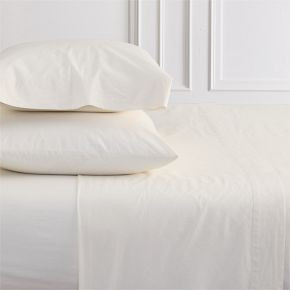 Organic Washed Cotton Percale Sheet Set | West Elm (US)