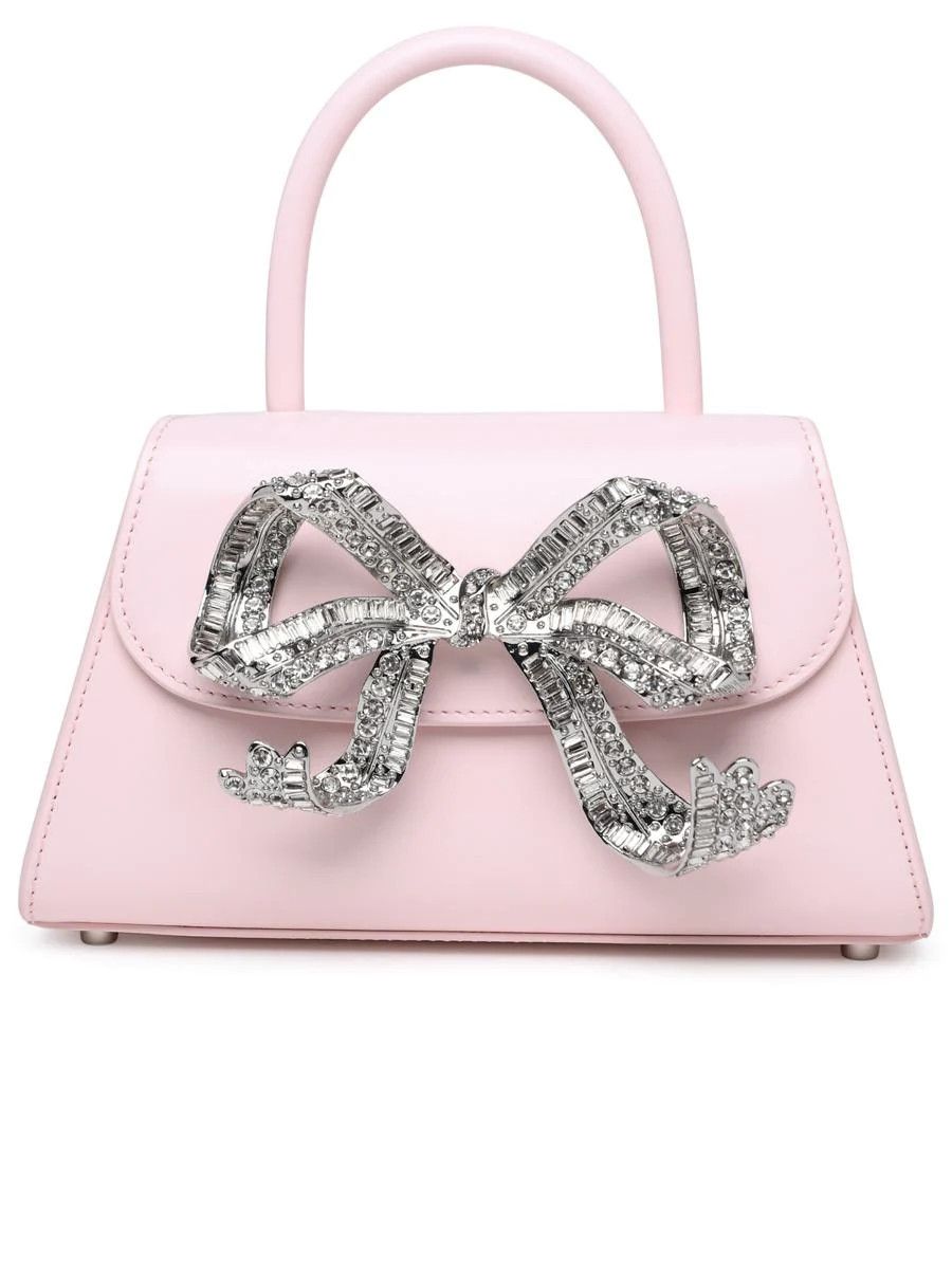SELF-PORTRAIT BOW MINI BAG IN PINK LEATHER | Baltini