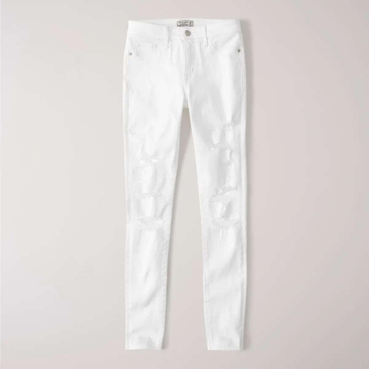 Ripped Low Rise Super Skinny Jeans | Abercrombie & Fitch US & UK