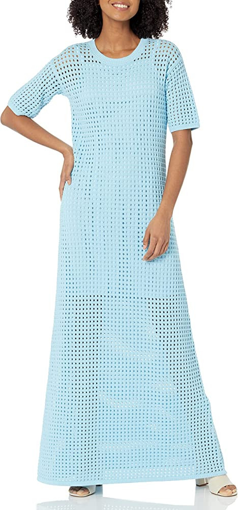 The Drop Women's Miles Crochet Short Sleeve Maxi Dress | Amazon (US)