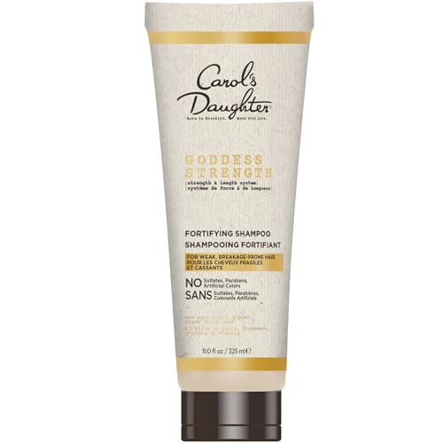 Carol’s Daughter Goddess Strength Sulfate Free Shampoo for Curly, Wavy, Coily Hair with Castor Oil for Weak, Stronger Hair, Less Breakage, 325ml | Amazon (CA)
