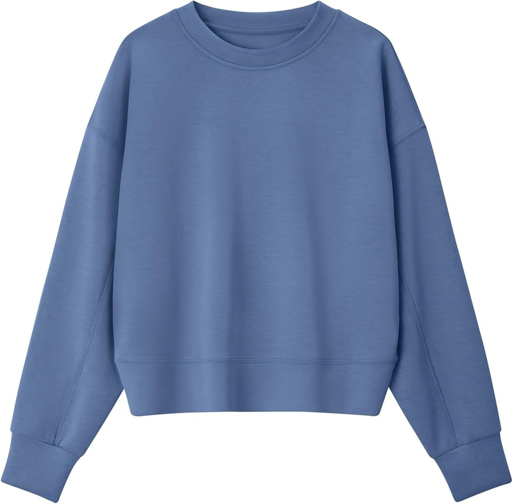 G4Free Smoofit Modal Soft Women's Sweatshirts Long Sleeve Crewneck Pullover Loose Fit Casual Tops | Amazon (US)