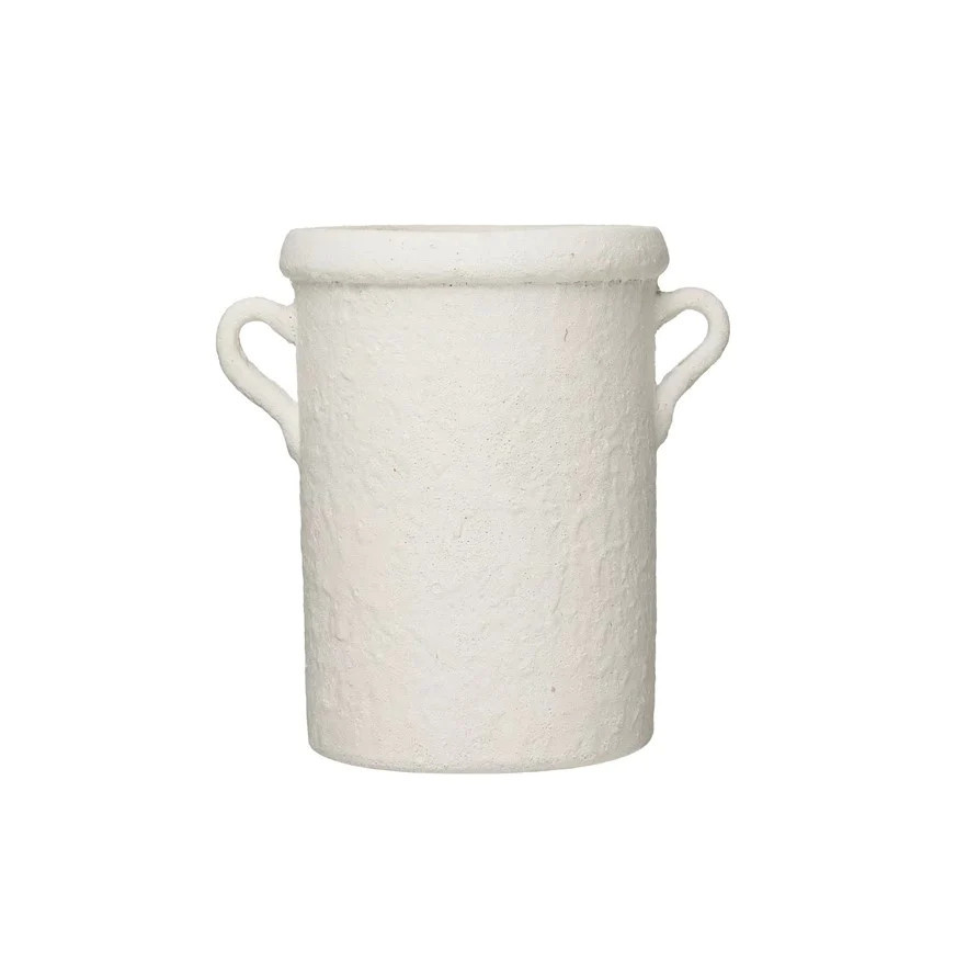 Distressed Coarse Terracotta Crock with Handles | The Nested Fig