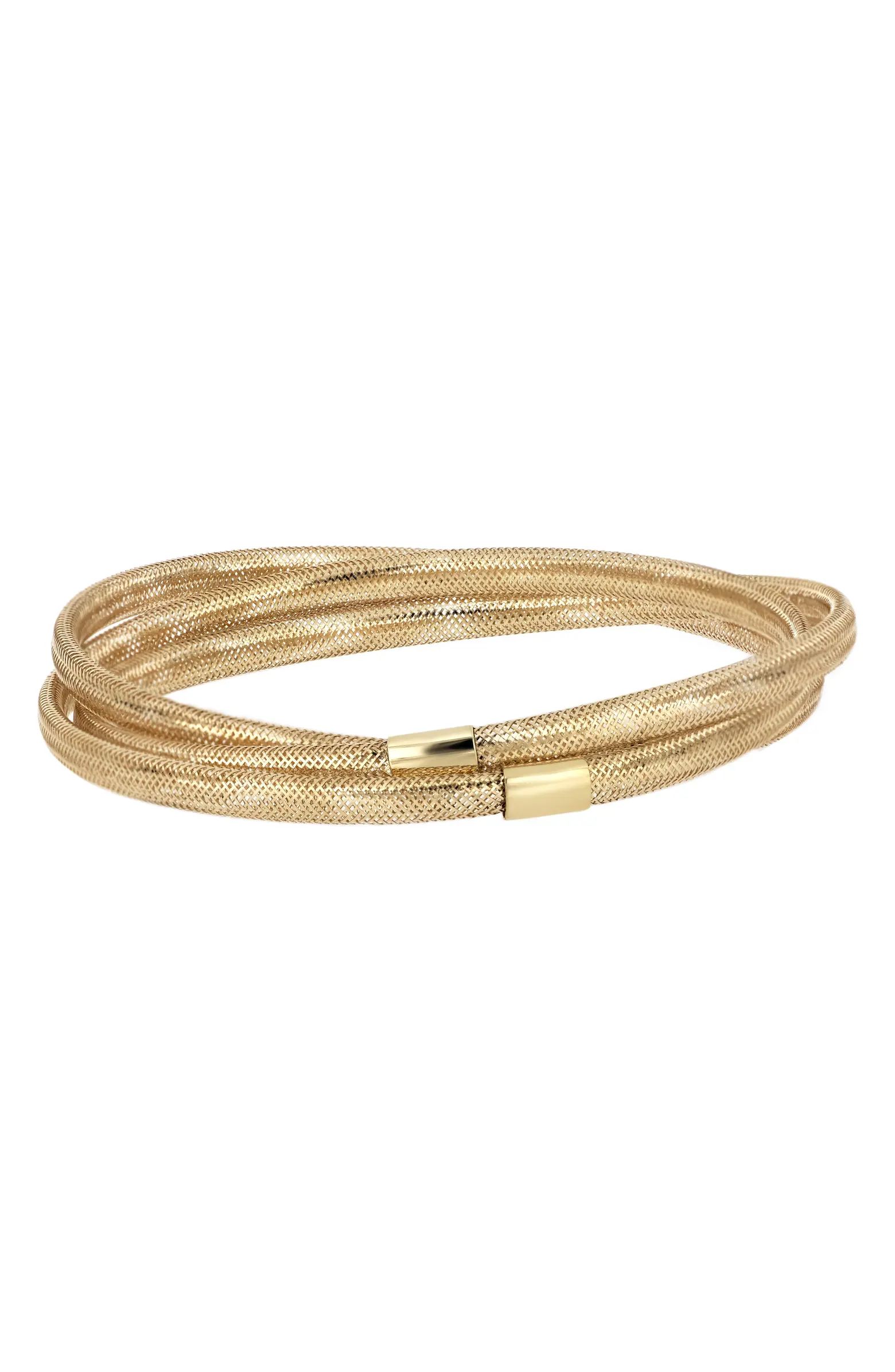 Kiera 14K Gold Mesh Bracelet | Nordstrom
