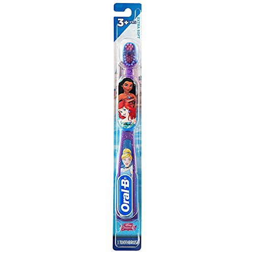 Oral-B Princess Toothbrush for Little Girls, Children 3+, Extra Soft, Cinderella Characters - 1 C... | Amazon (US)