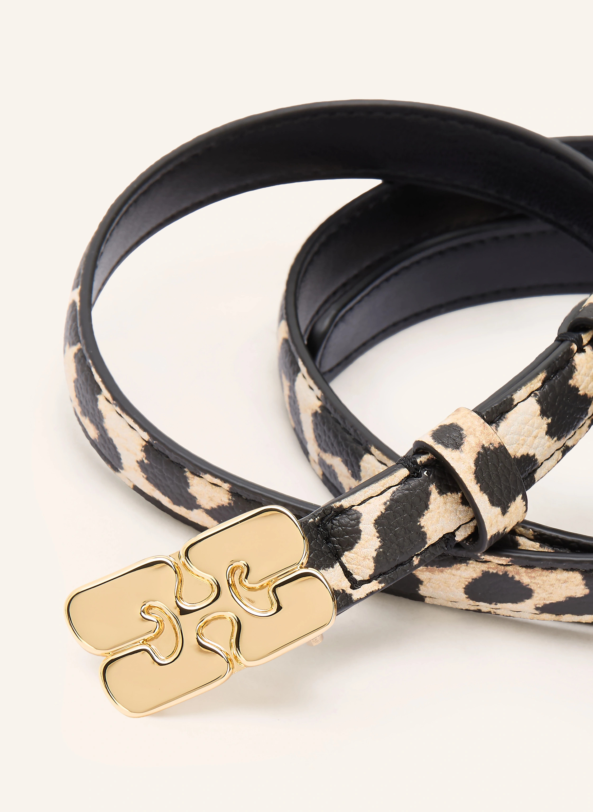 GANNI Gürtel KAT in hellbraun / schwarz | Breuninger (DACH)