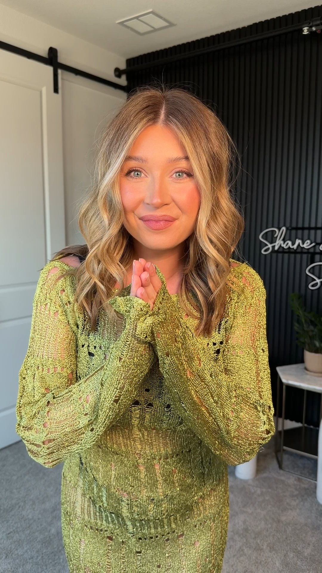 The cutest swim coverup. Size medium. Swimsuit is in a large 