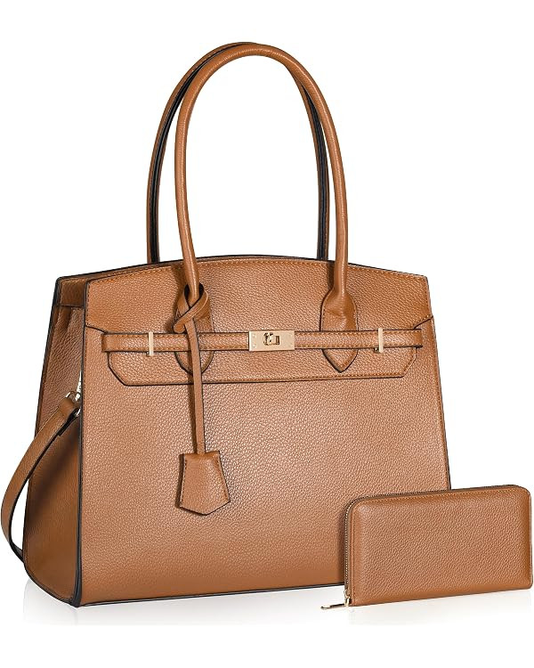 Top Handbags For women, Adjustable Strap Work Satchel with Wallet | Amazon (US)