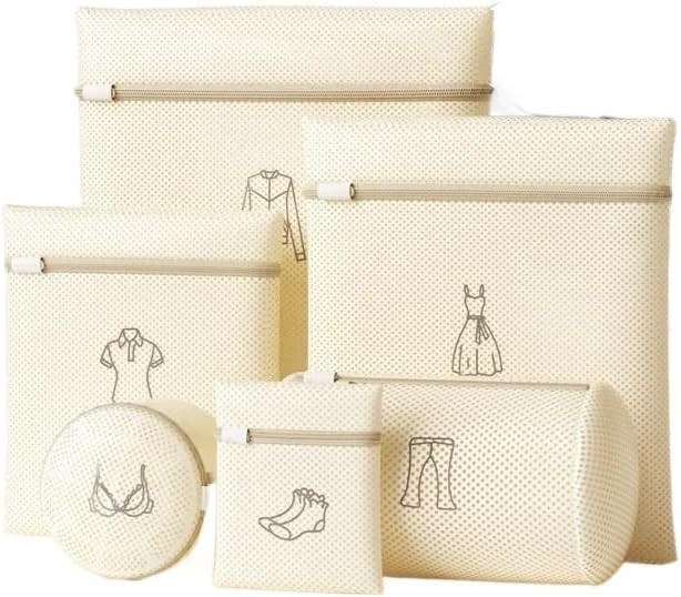 Kit Sacos para Lavar Roupas Delicadas na Máquina com Zíper, Organizadores de Lavanderia para Í... | Amazon (BR)