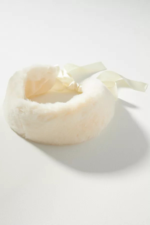 Faux-Fur Tie-Back Ear Warmer | Anthropologie (US)