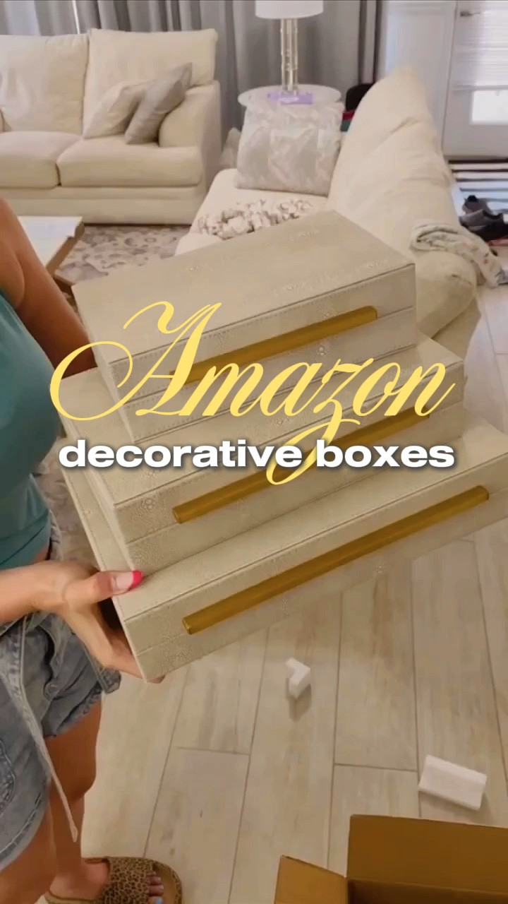 Loving these decorative boxes from Amazon! 💕 You can use them separately or stack them for a stylish touch. 

#LTKHome