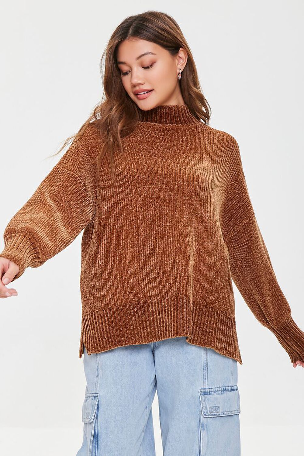 Ribbed Mock Neck Sweater | Forever 21 (US)