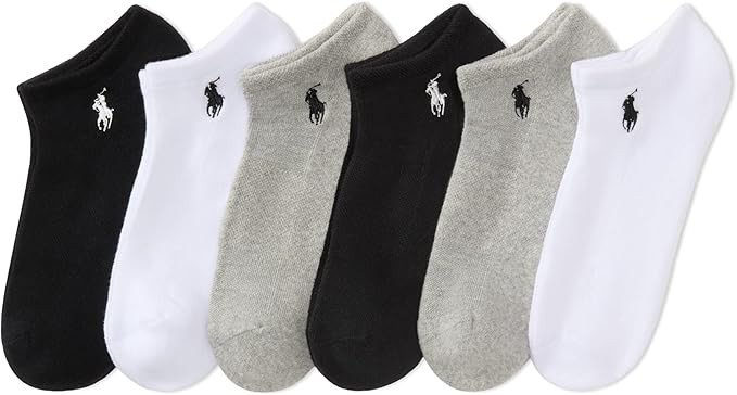 POLO RALPH LAUREN Women's Performance Cotton Low Cut Socks (6-Pack) | Amazon (US)