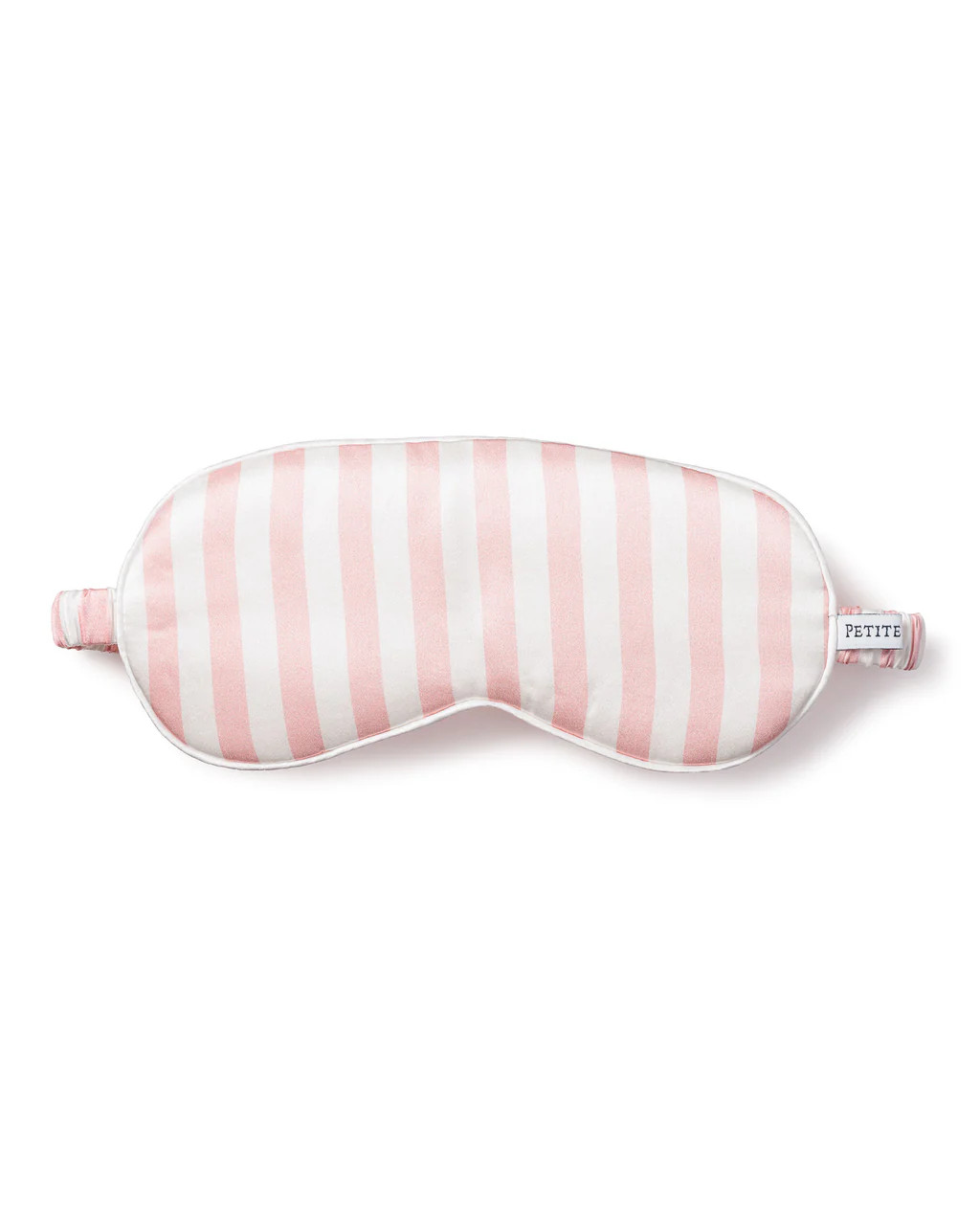 Women's Silk Sleep Mask in Pink Stripe | Petite Plume