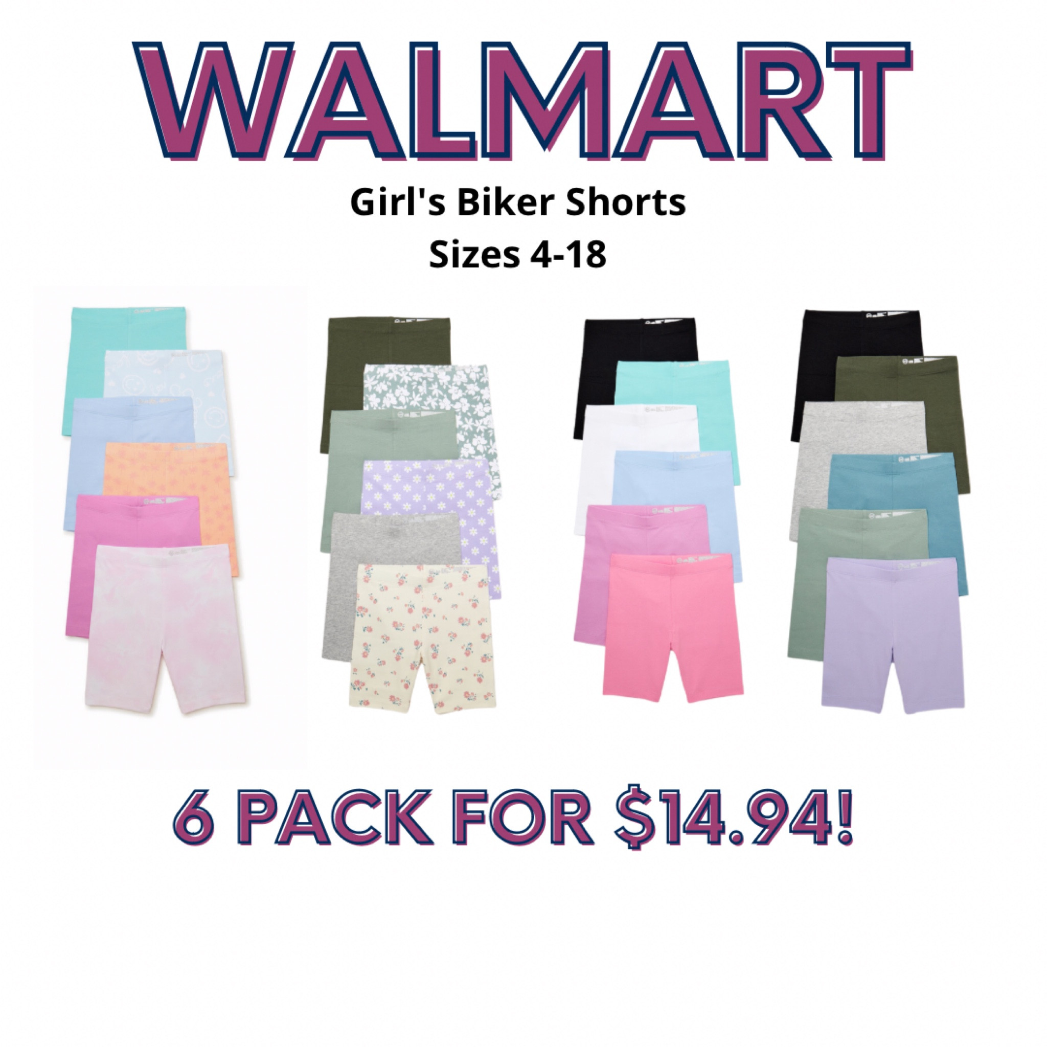 6 pairs of biker shorts for $14.94! Sizes 4/5 up to 18! 

#LTKhome #LTKfamily #LTKkids