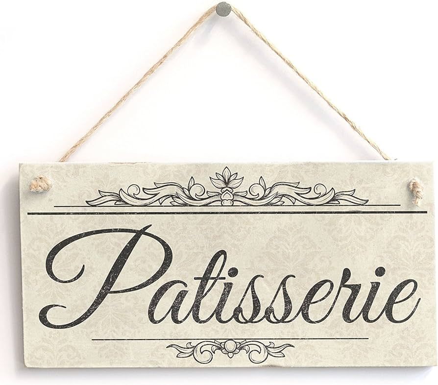 Patisserie - Vintage PVC Sign/Plaque 10"x5" | Amazon (US)