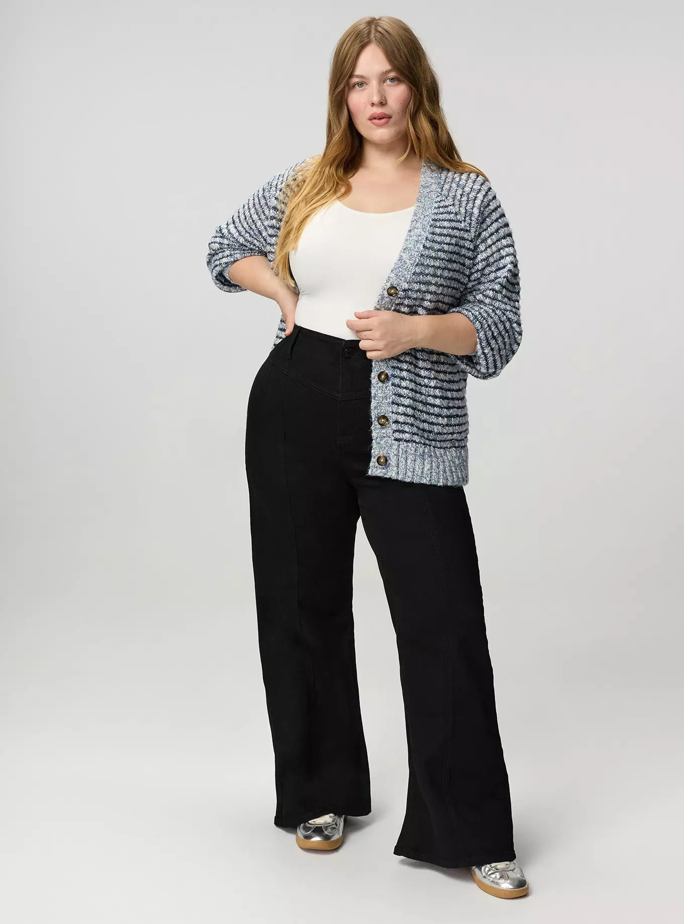Bombshell Ultra High-Rise Corset Wide-Leg Jean | Torrid (US & Canada)