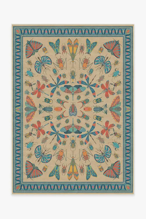Iris Apfel Flutterby Multicolor Rug | Ruggable