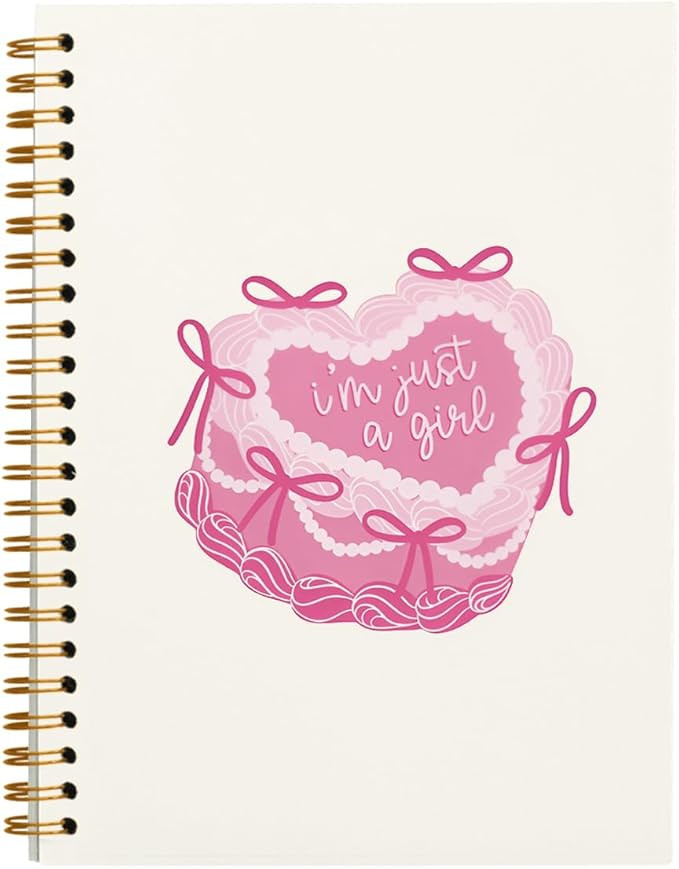 Pink Coquette Journal Notebook, Preppy Pink Aesthetic Notebook Journal for Women, Pink Office Sup... | Amazon (US)