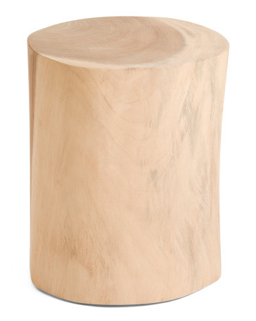 13x17 Natural Solid Wood Log Stool | Furniture & Lighting | Marshalls | Marshalls