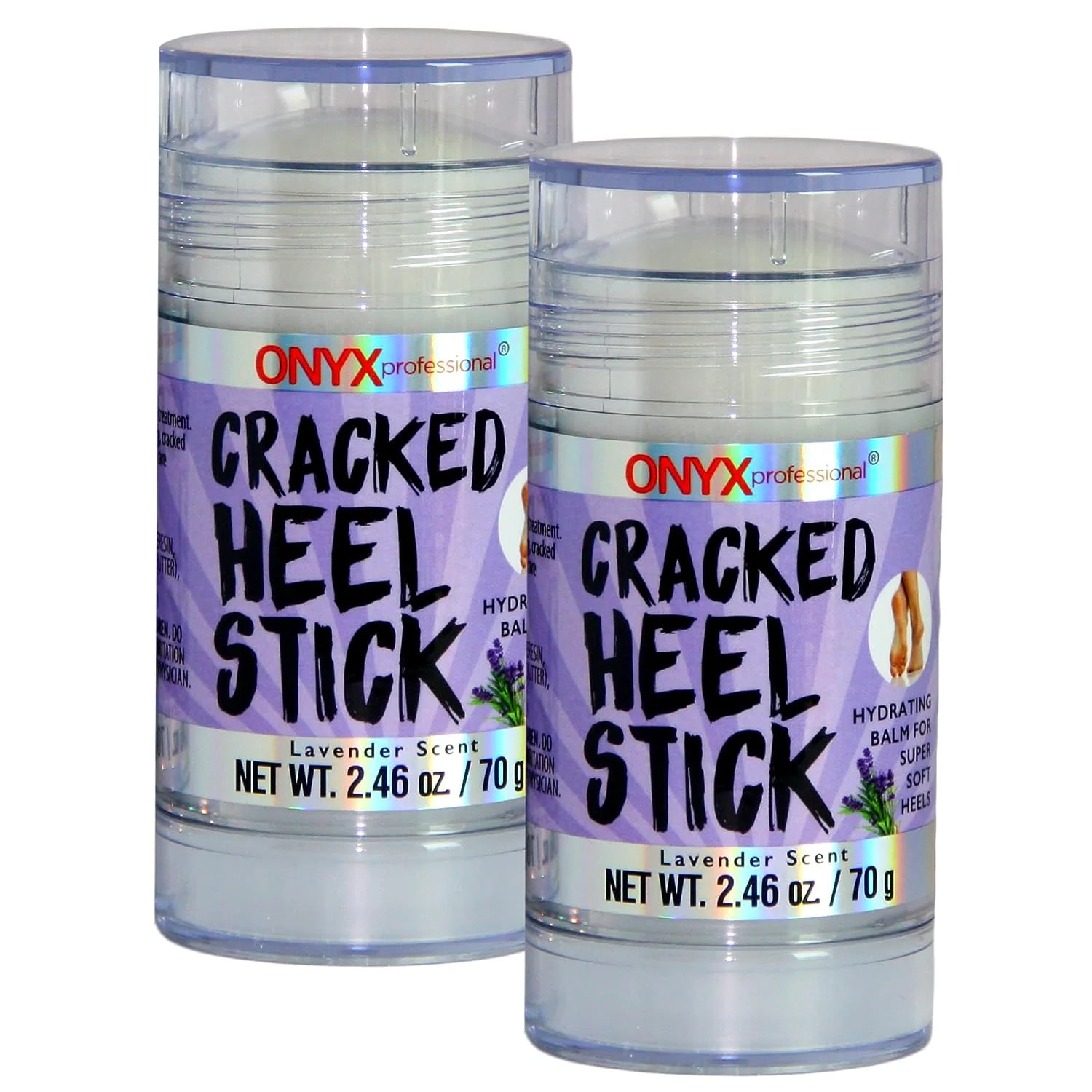 Onyx Professional Cracked Heel Repair Balm Stick (2 Pack) Dry Cracked Feet Treatment, Moisturizin... | Walmart (US)