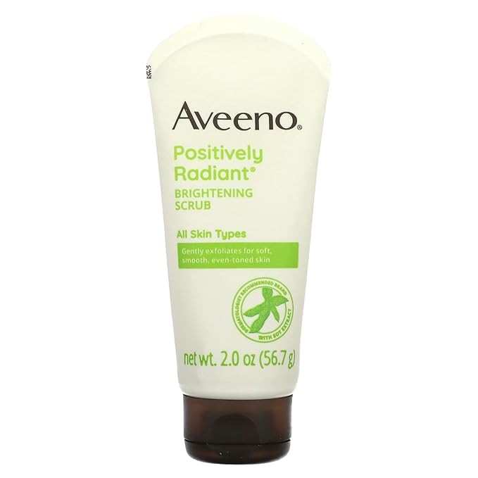 Aveeno Positively Radiant Skin Brightening Exfoliating Daily Facial Scrub ,2.0 oz | Amazon (US)