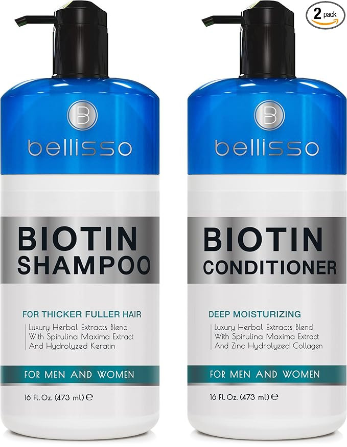 Biotin Shampoo and Conditioner Set - Sulfate and Paraben Free Treatment for Men and Women - Hair ... | Amazon (US)