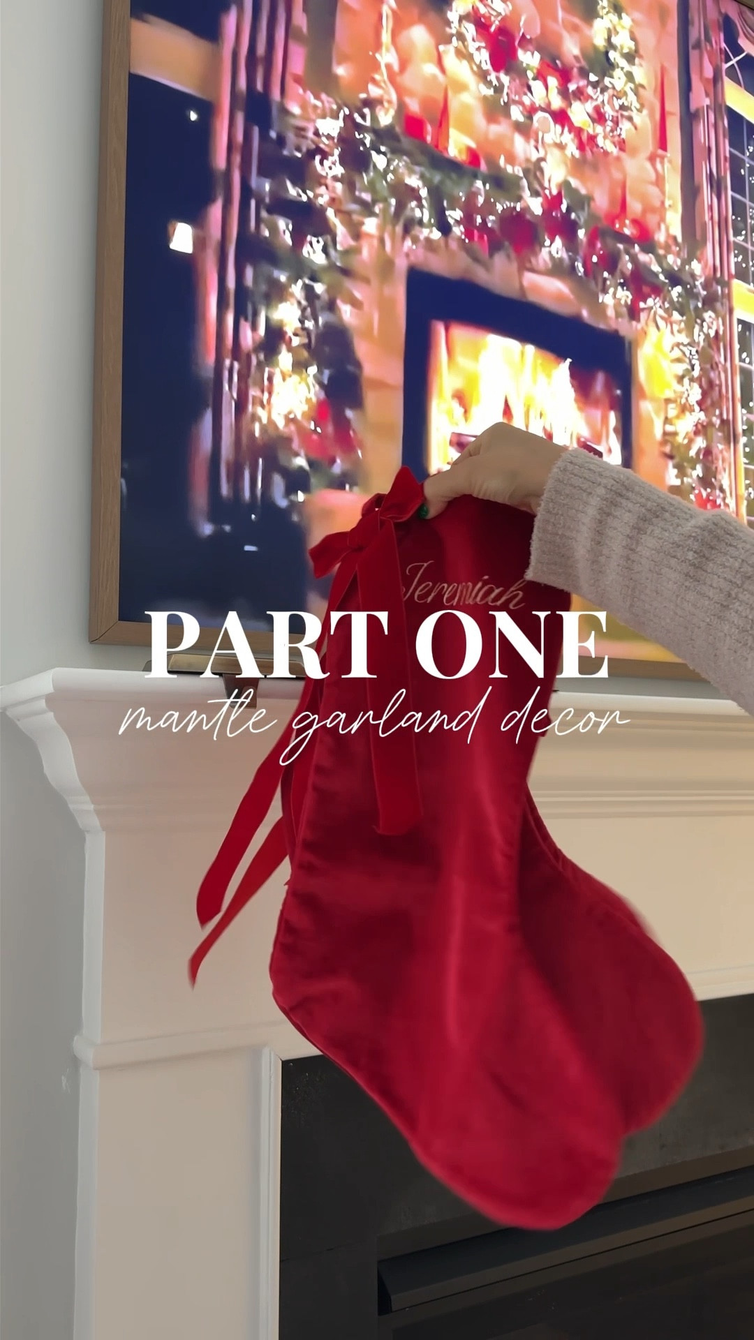 A cozy holiday mantle moment at home 🎄✨
I used four gardlands - they made the look so full, lush & was so easy to style!
I also loved making this Cascade ribbon bow with burgundy velvet ribbons in 1.5 in & 2 in widths!
I linked every single piece so you can bring this look to your own home too!

Shop it on my LTK!!! 
Garland, mantle decor, holiday home, Christmas styling, living room decor, festive vibes, Christmas decor, festive decor, stockings, family stockings, luxury decor

#LTKGiftGuide #LTKmomlife #LTKHoliday