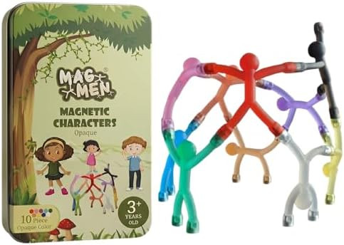 MAGMEN Airplane & Road Trip Toy 10-Pack Opaque Colors - Quiet Travel Activities for Kids - Sensor... | Amazon (US)