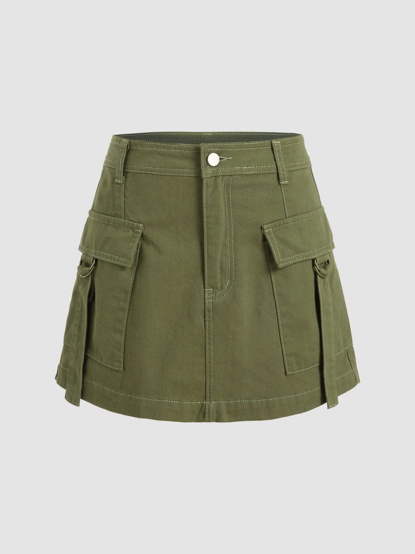 Solid Cargo Mini Skirt | Cider