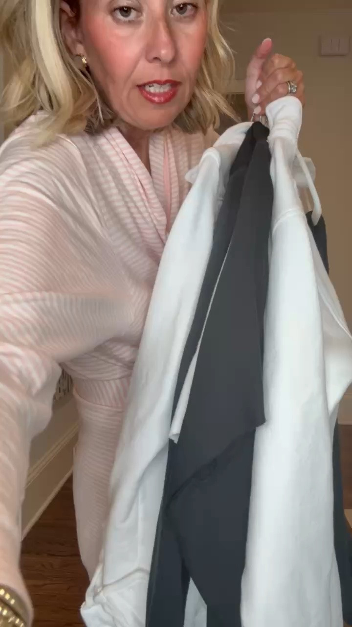 *Code CHEERS for 15% off sitewide at Frank & Eileen!! 
 
Often duplicated never, and I do mean never replicated!!!! I truly don’t think there is another set on the market like these… I mix and match them with each other and with other things. Trust me girls they might be a little bit of a splurge but when you think about price per wear, you can’t pass them up! 

Audrey Top  - xs
Eileen Top - xs 
Effie Top - xs 
Catherine pant - xs (comes in 24” and 29”)
Aspen Set - Audrey top & Catherine 29” pant 
Malibu Set - Effie top &  Catherine 29” pant

#LTKdayinmylife #LTKOver40 #LTKmomlife