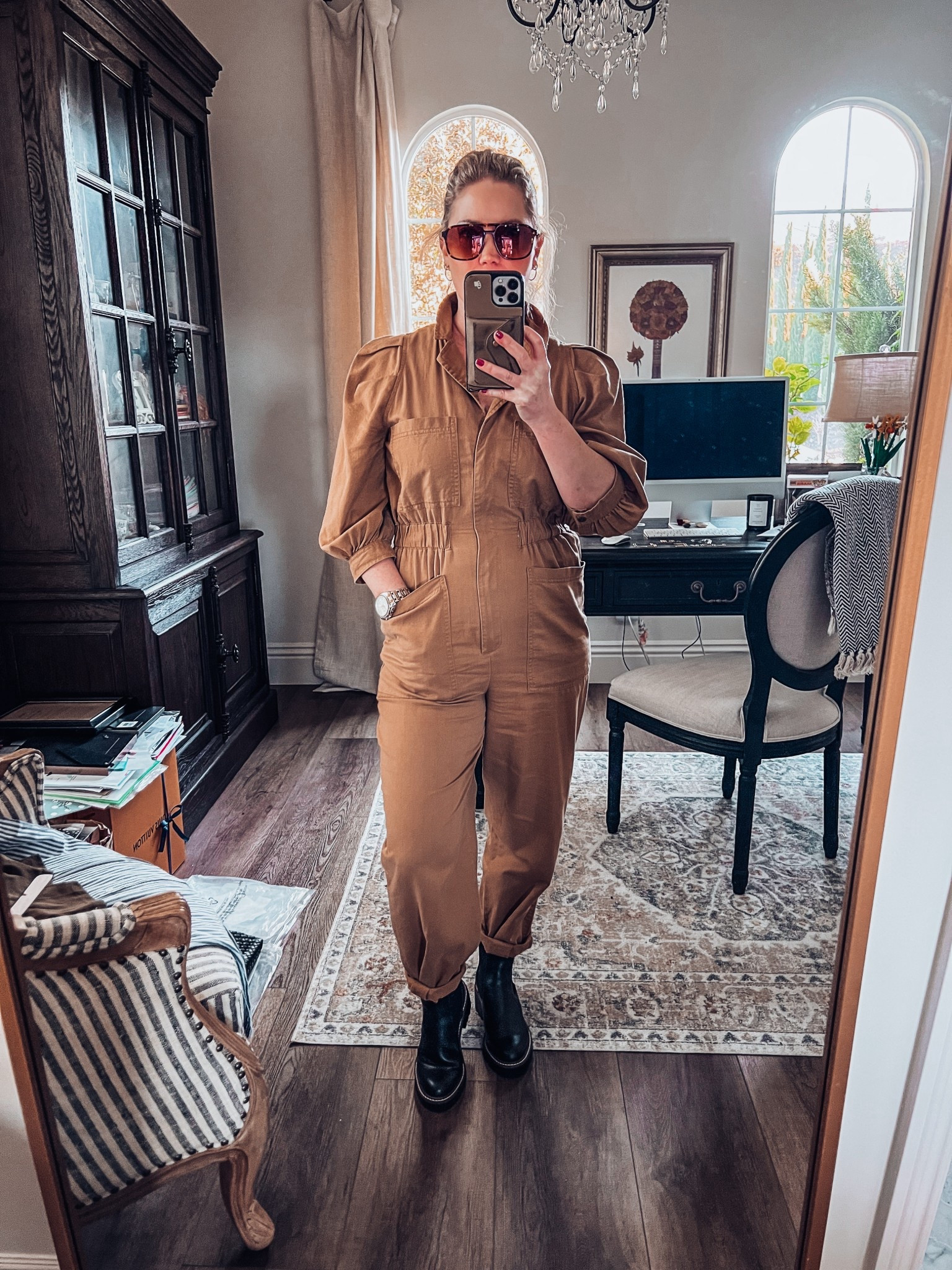 I love a good jumpsuit / boiler suit. This one is sold out but I linked some others you might like! I also linked my exact sunglasses and boots. 

#LTKShoeCrush #LTKStyleTip #LTKOver40