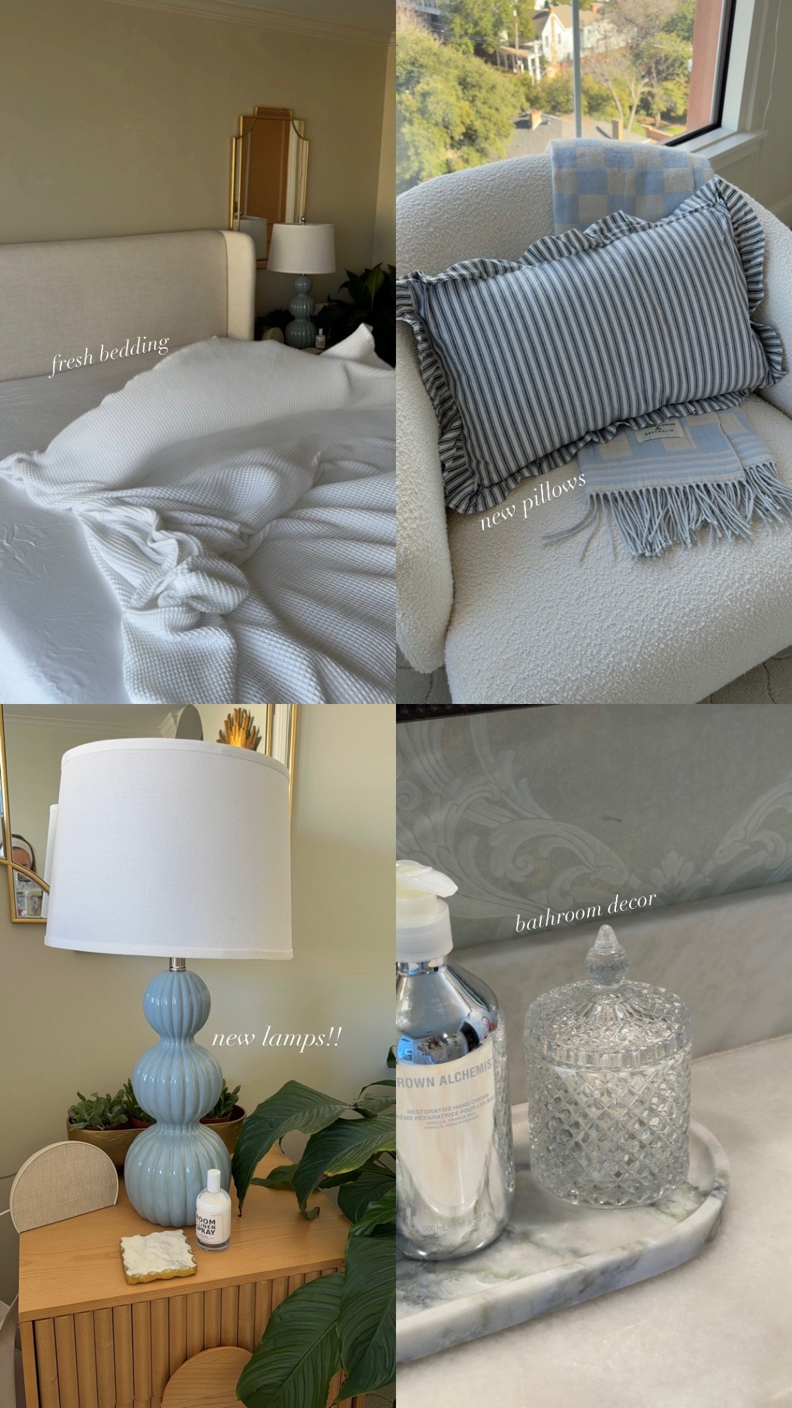 these are a few of my favorite things ✨new & fresh pieces from @wayfair to add a little springtime touch to my room!! Obsessed is an understatement! #Ad #WayfairPartner #NewYearNewYou 


#LTKselfcare #LTKHome