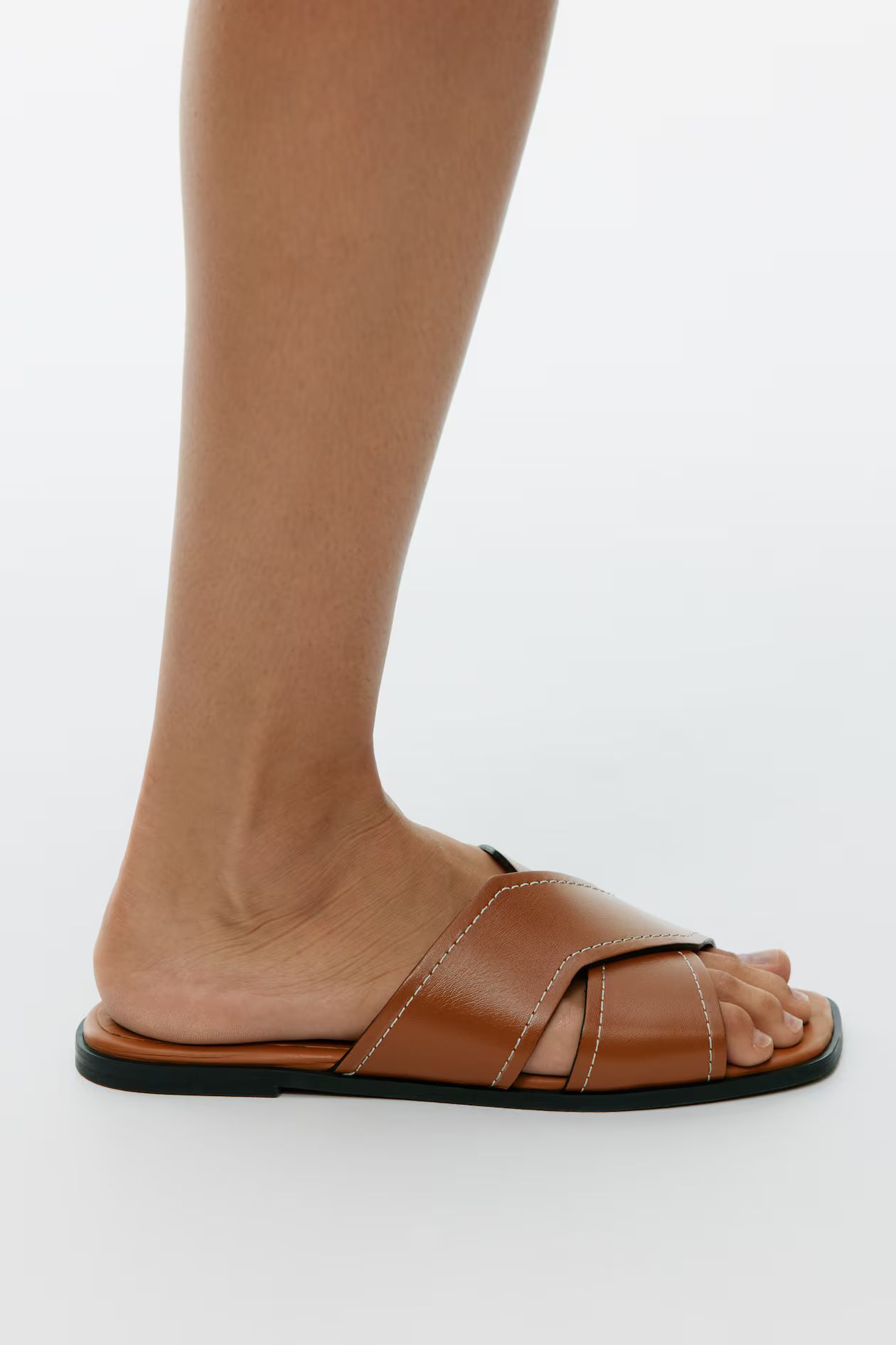 Leather Slides | H&M (UK, MY, IN, SG, PH, TW, HK)