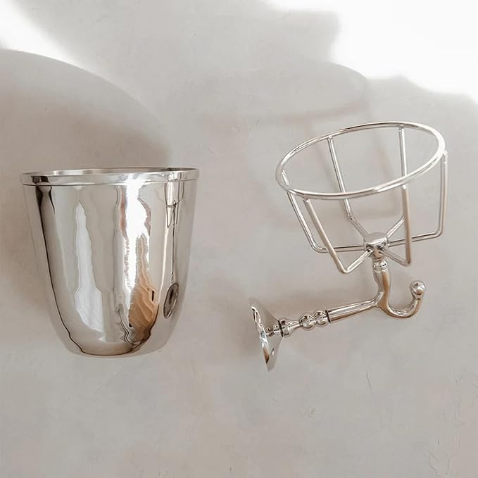 Opal Wall Vessel, Wall Mounted Brass Container Vase, Multi-Function Hanging Organizer for Home, A... | Amazon (US)