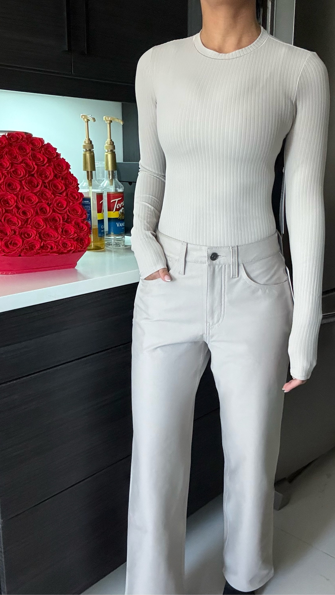 the lululemon easyfive midrise relaxed straight leg pant in downtown tan with the wundermost ribbed long sleeve 🤍 

jean alternative, athleisure, petite. 

#LTKActive #LTKdayinmylife #LTKPetite