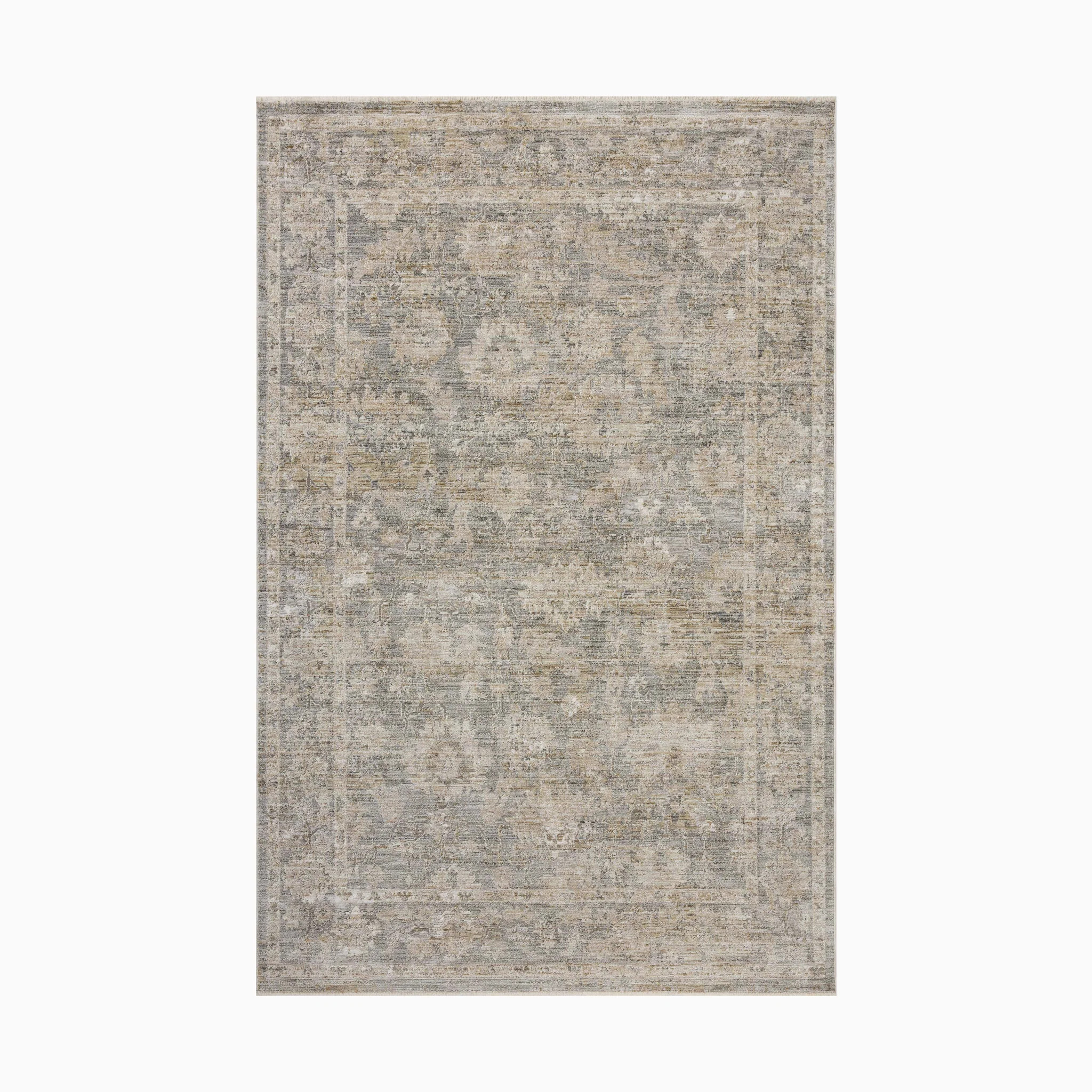 Haverford Polyester Pile Rug in Platinum / Bronze | Edward Martin