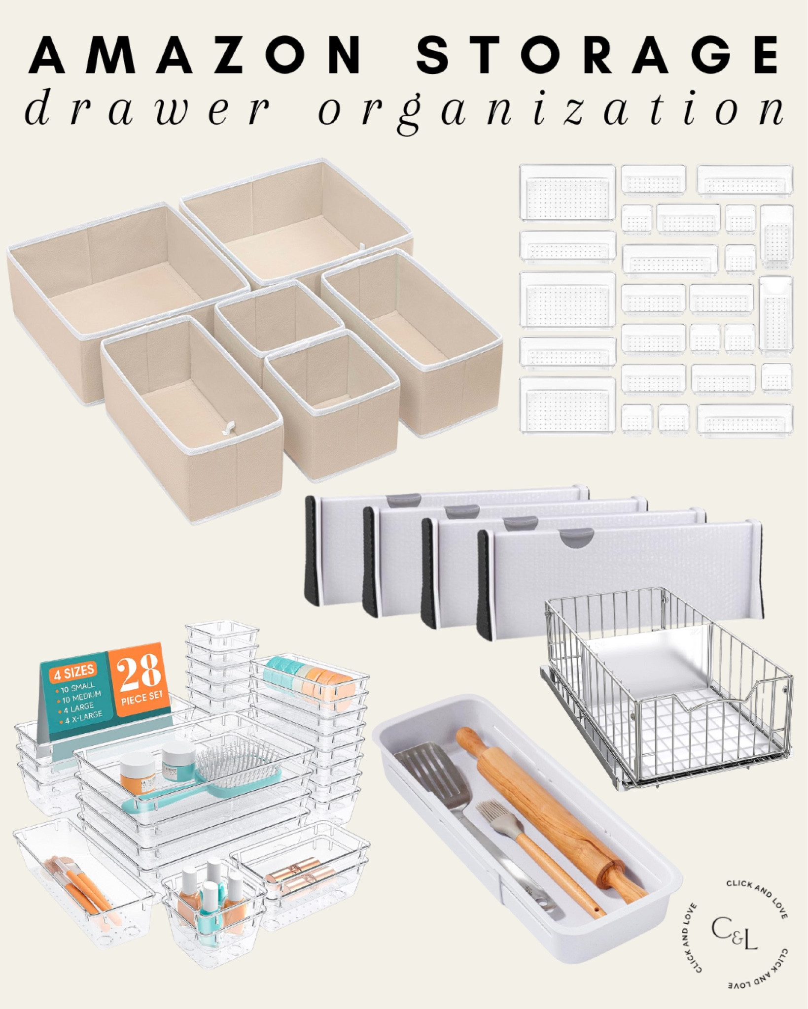 Amazon drawer organization 🖤 all the finds to get organized for the new year! 

Storage containers, plastic container, cabinet organizers, drawer organizers, storage solutions, acrylic organizers, silverware organizer, home organization, Amazon, Amazon home, amazon favorites, Amazon finds, Amazon must haves, Amazon sale, sale finds, sale alert, sale #amazon #amazonhome

#LTKStyleTip #LTKHome #LTKFindsUnder50