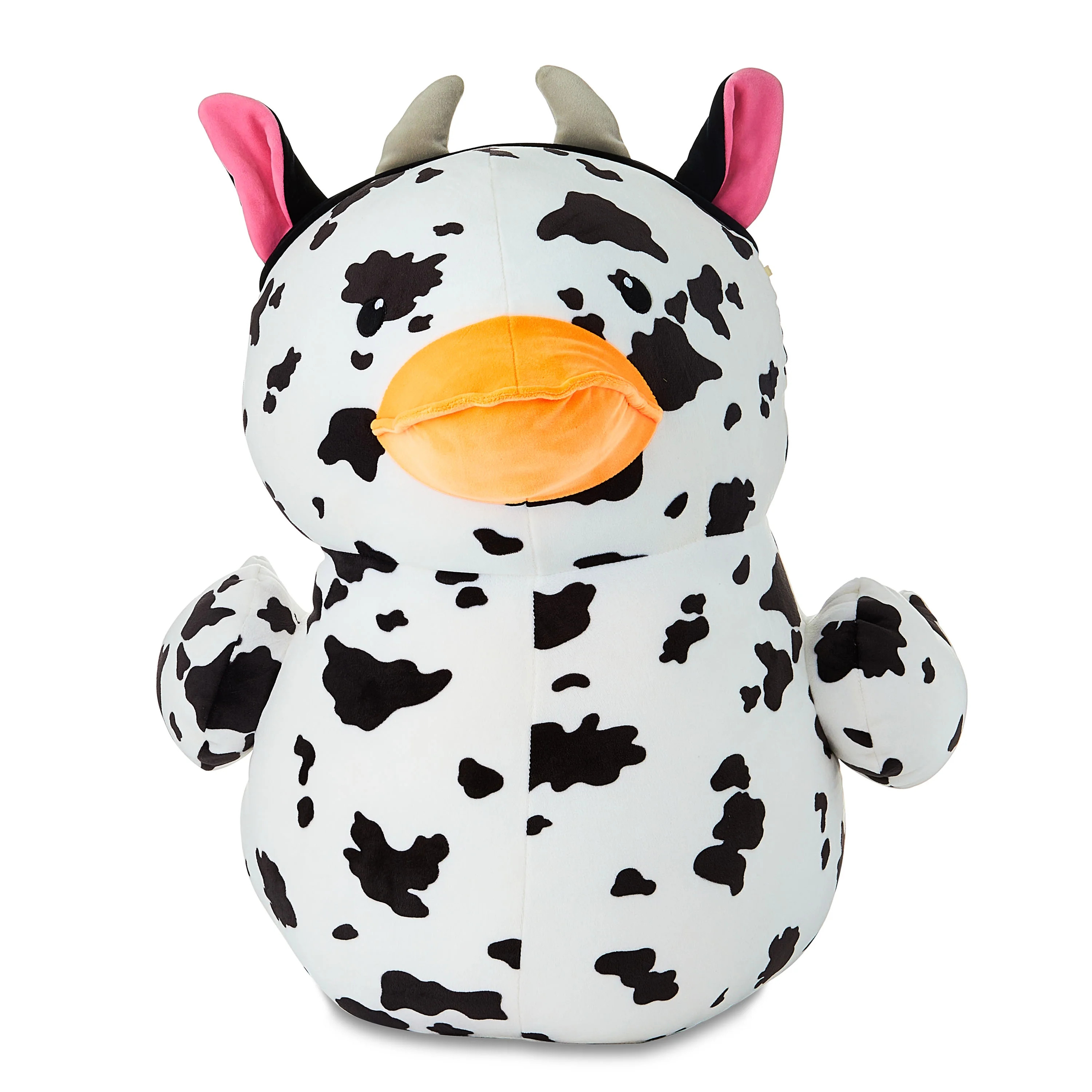 Easter Jumbo Cow Patterned Duck Plush, 21", by Way To Celebrate | Walmart (US)