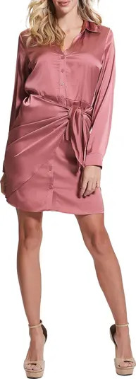 Alya Long Sleeve Mini Shirtdress | Nordstrom