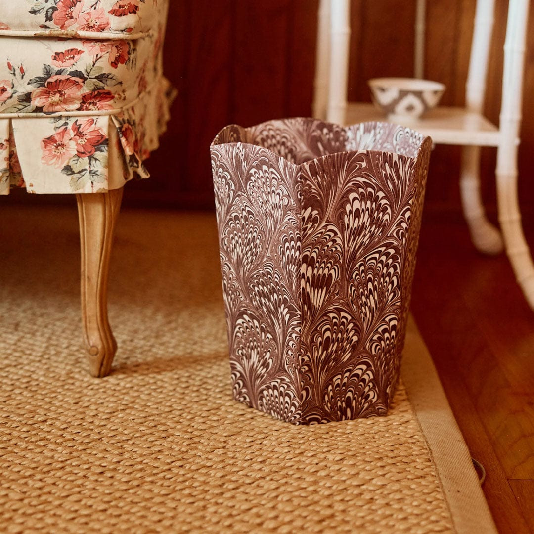 Scallop Waste Bin | Weezie Towels | Weezie Towels