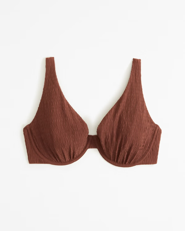 Curve Love High Apex Underwire Bikini Top | Abercrombie & Fitch (US)