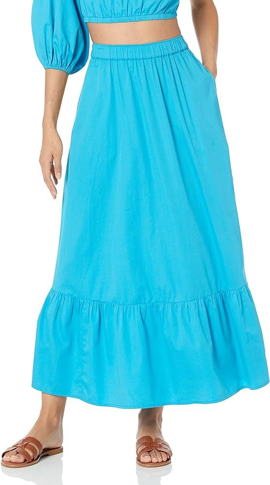 The Drop Women's Anupa Cotton Tiered Midi Skirt | Amazon (US)