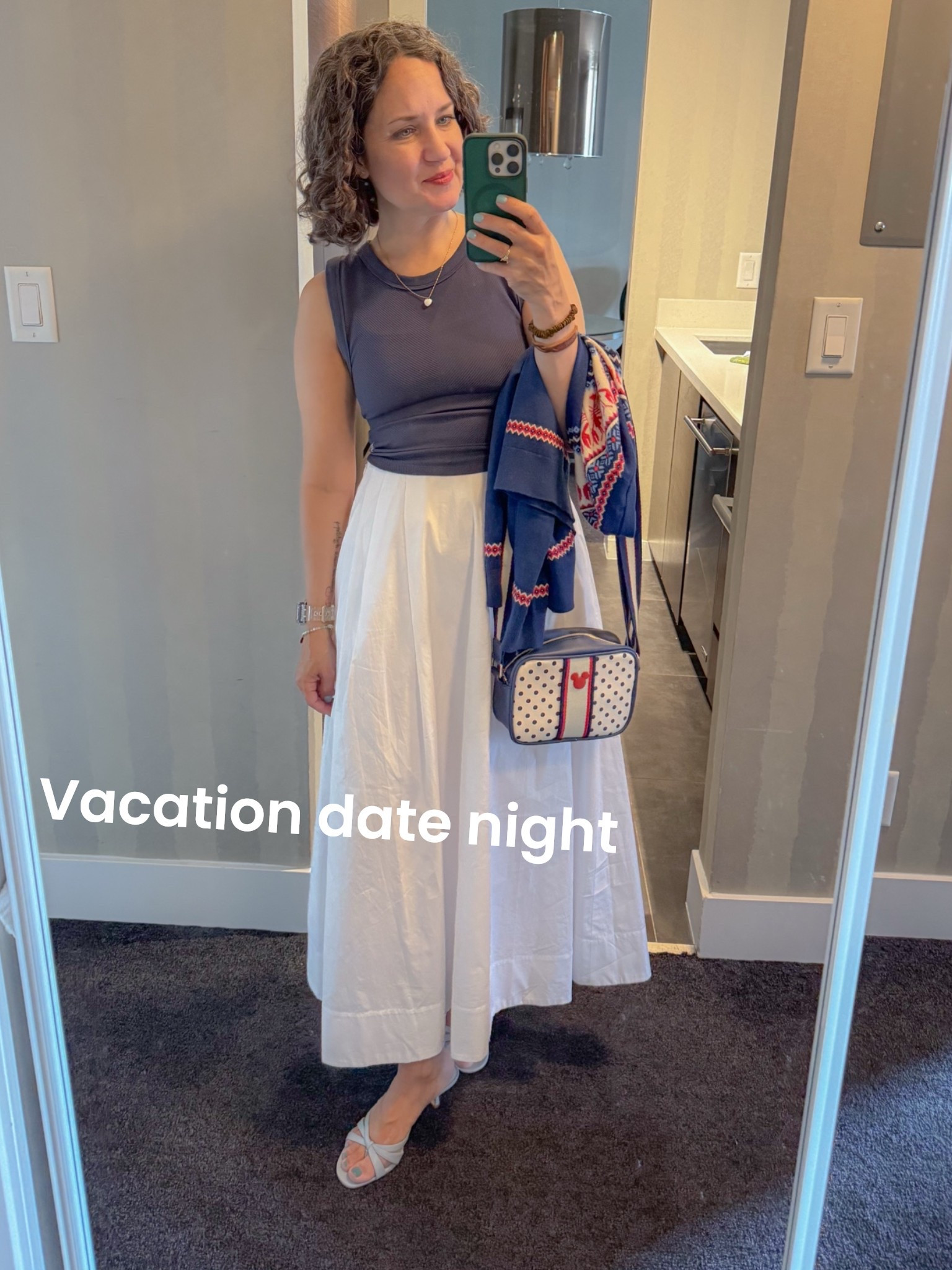Free People tank top (I sized up), white maxi skirt from Bloomingdale’s, blue heeled flip flop sandals 🩵

#LTKdayinmylife #LTKTravel #LTKOver40