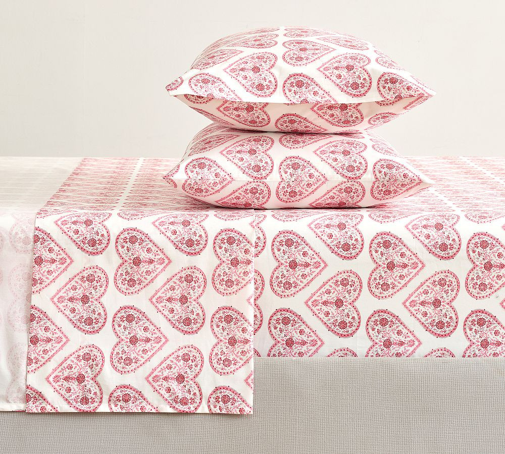 Valentine's Day Heart Sheet Set | Pottery Barn (US)