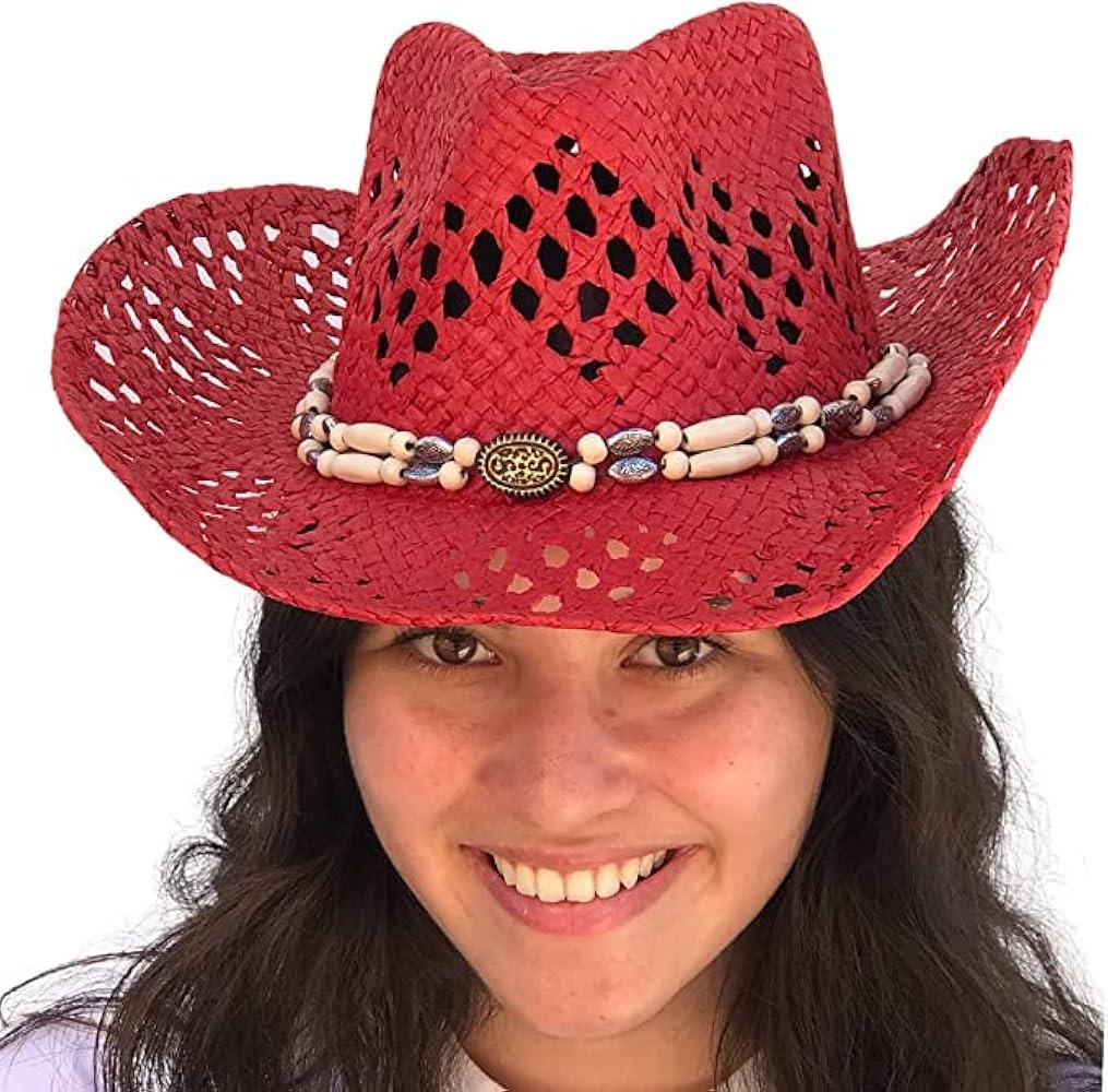 Straw Cowboy Hat Cowgirl Hats Men Women Sun Hat Sombreros Vagueros Classic Western Accents Sombre... | Amazon (US)