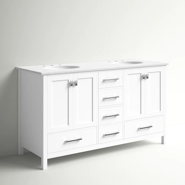 Broadview 60" Double Bathroom Vanity Set | Wayfair North America