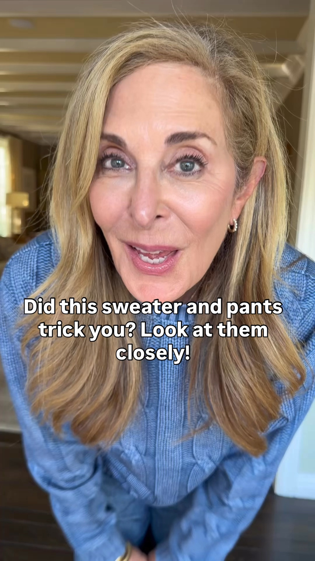 Nope, that’s not cable knit! Or jeans! 

#LTKTravel #LTKootd #LTKOver40